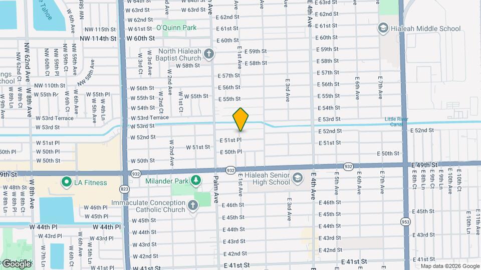 101 E 51st Pl Map and Location Details