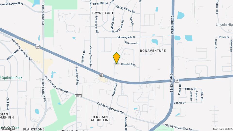 1307 Cross Creek Cir Map and Location Details