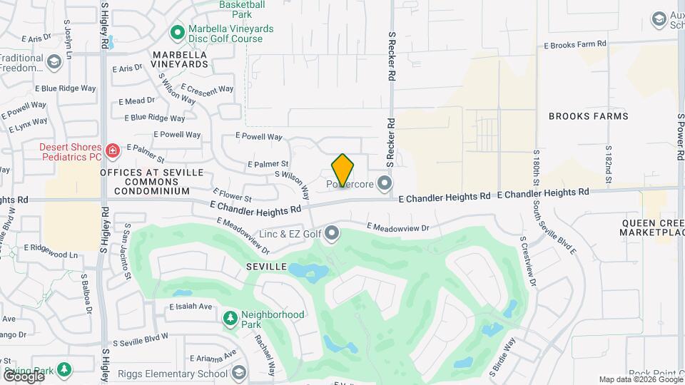 3855 E Flower St Map and Location Details