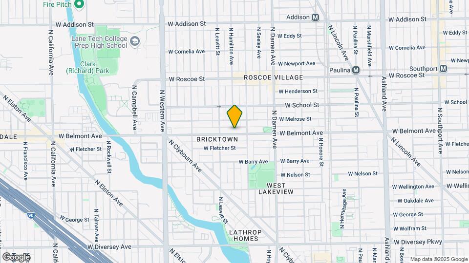 2122-2124 W Belmont Ave Mapa y Detalles de la Ubicación