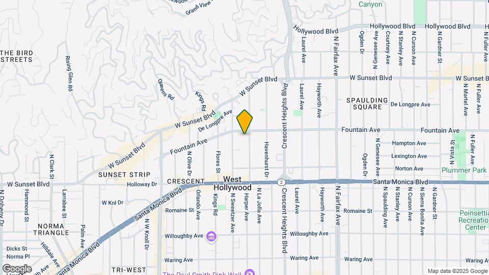 1275 N Harper Ave Map and Location Details