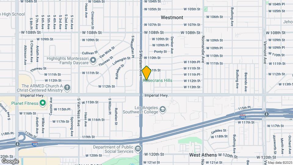 11208 S Western Ave Map and Location Details