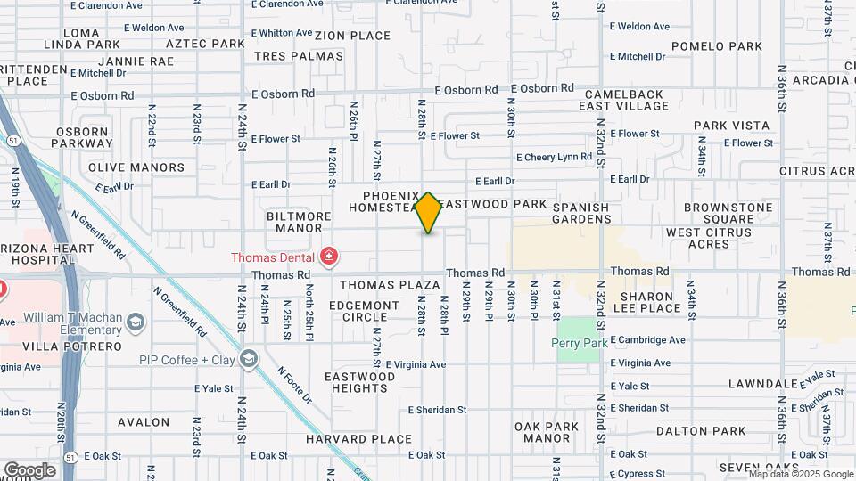 2929 N 28th St Map and Location Details