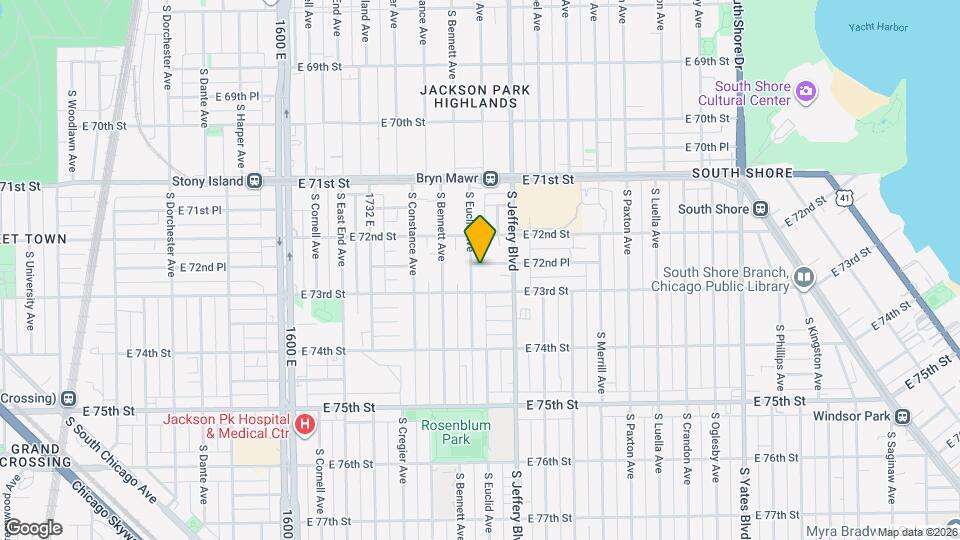 7247 S Euclid Ave Mapa y Detalles de la Ubicación
