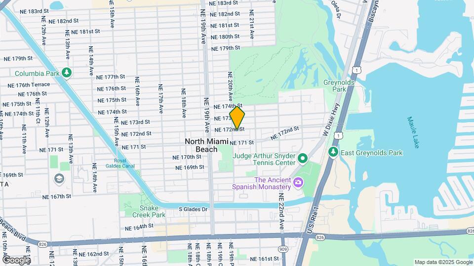 2020-2036 NE 172nd St Map and Location Details