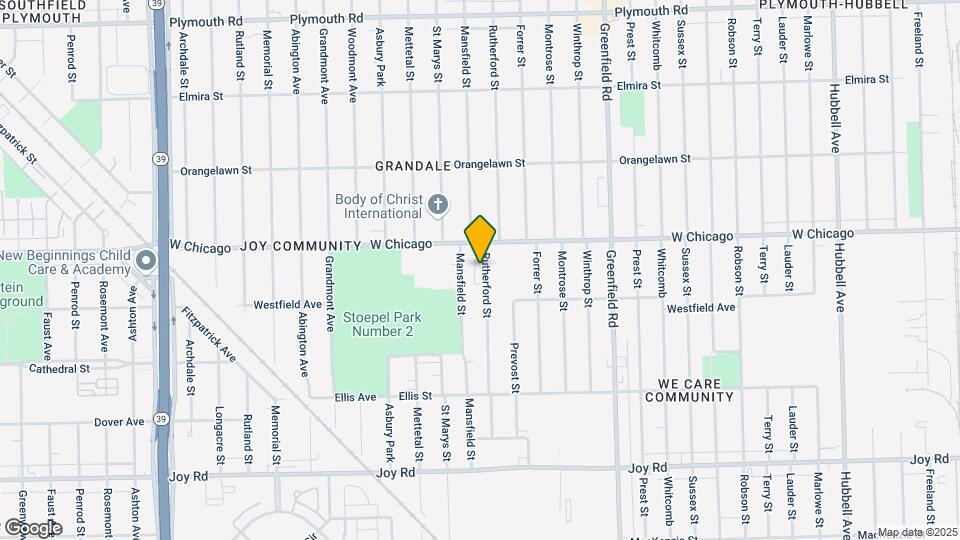 9371 Rutherford St Map and Location Details