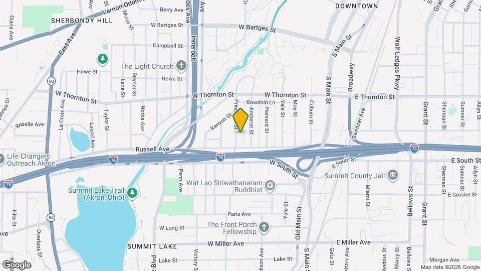 851 Princeton St Map and Location Details