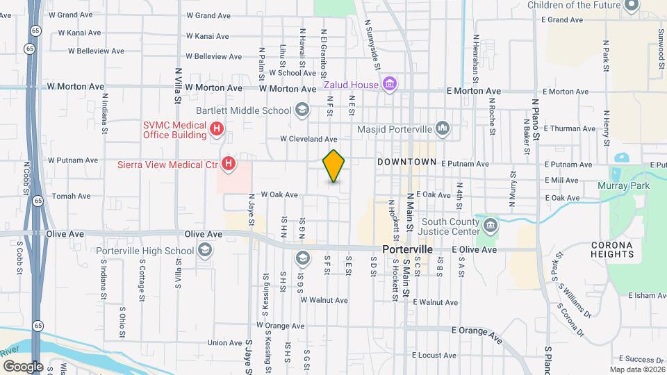 168 N F St Map and Location Details