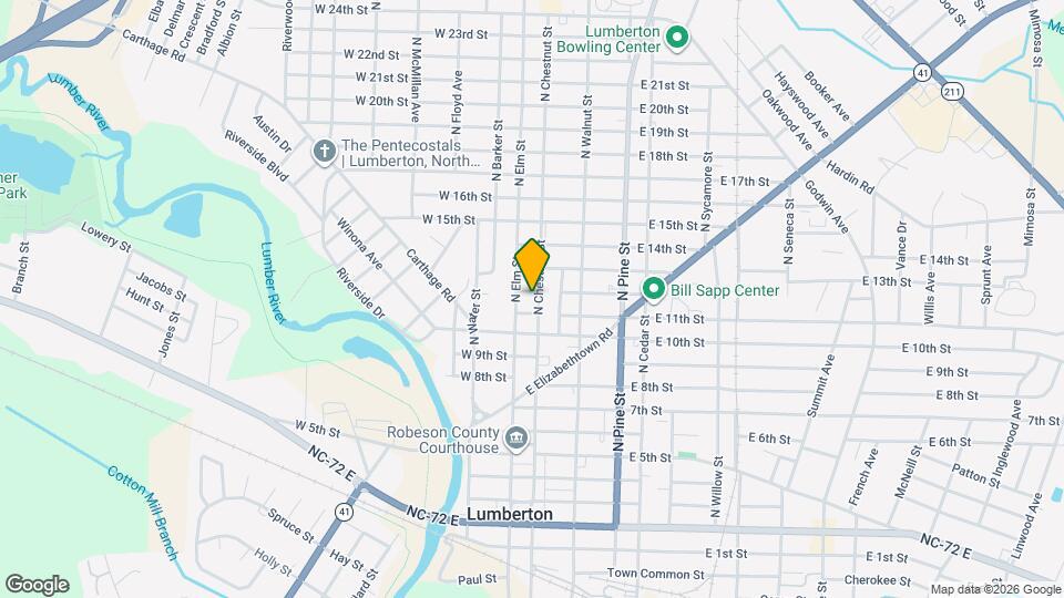 1109 N Chestnut St Map and Location Details