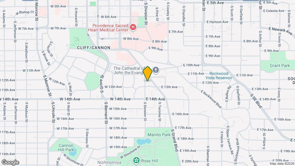 1227 S Division St Mapa y Detalles de la Ubicación