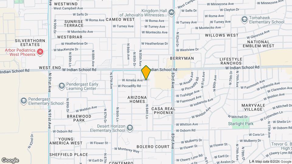 8435 W Amelia Ave Mapa y Detalles de la Ubicación