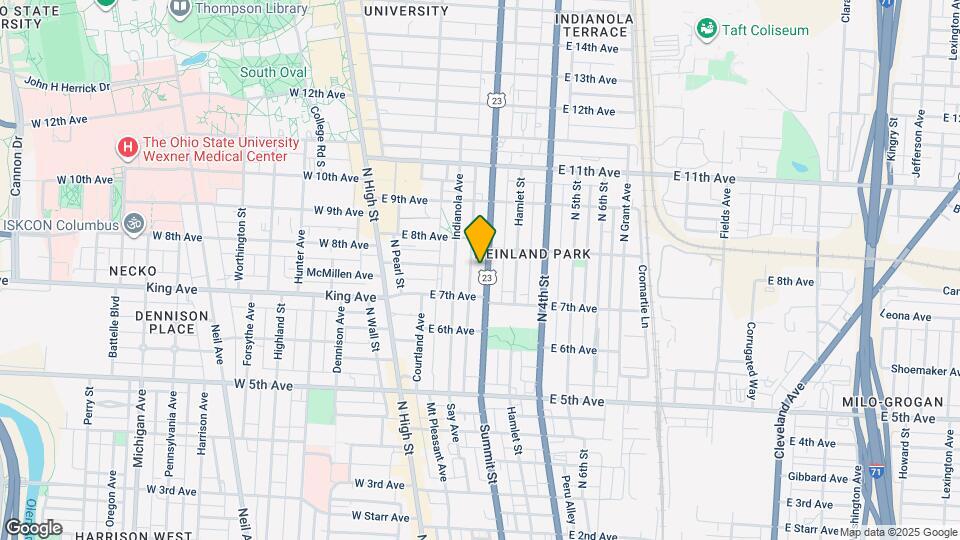 1383 Summit St Map and Location Details