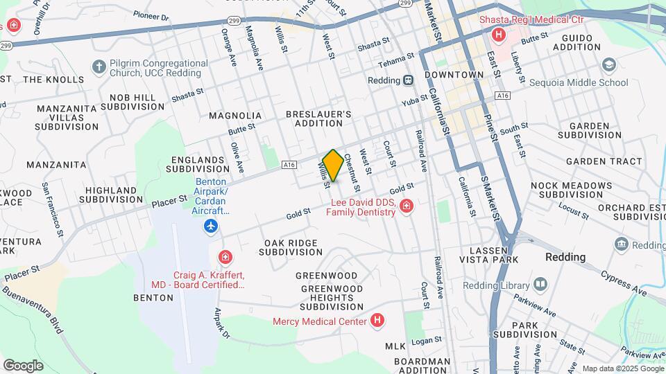1829 Willis St Map and Location Details