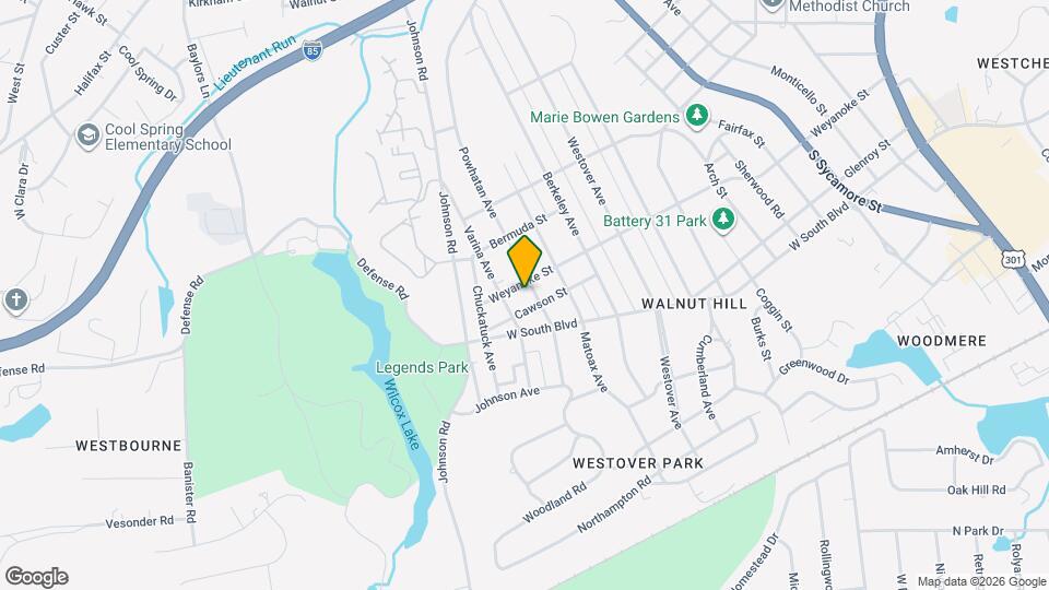 1806 Powhatan Ave Map and Location Details