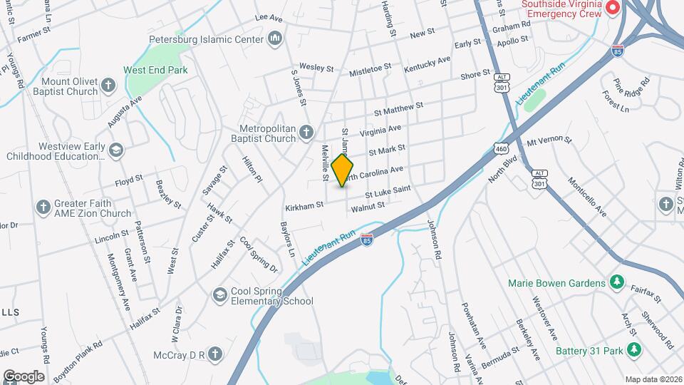 1214 St James St Map and Location Details