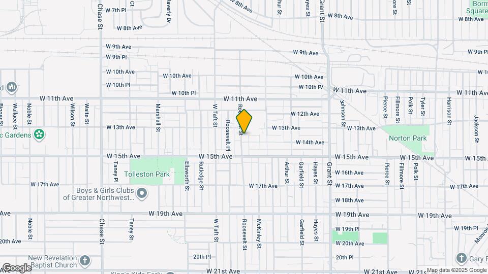 1327 Roosevelt St Map and Location Details