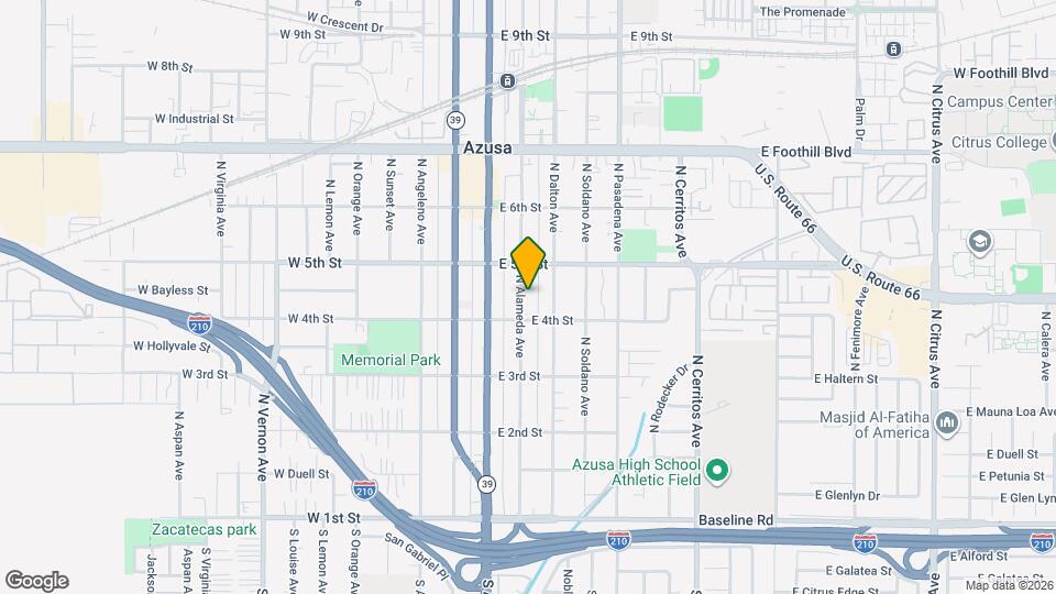 420 N Alameda Ave, Unit 420 Map and Location Details