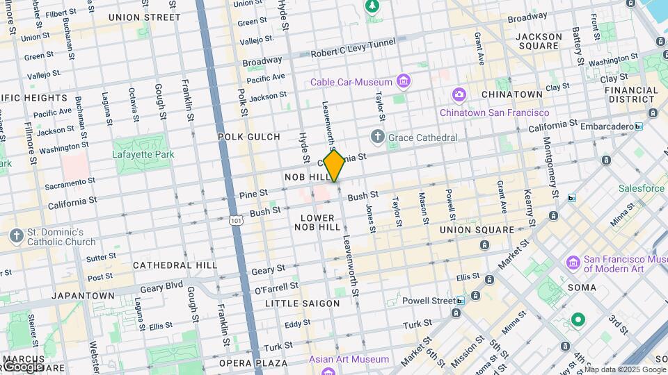 951 Leavenworth St Map and Location Details