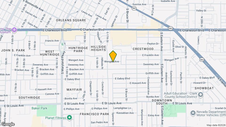 1701 Sweeney Ave Map and Location Details