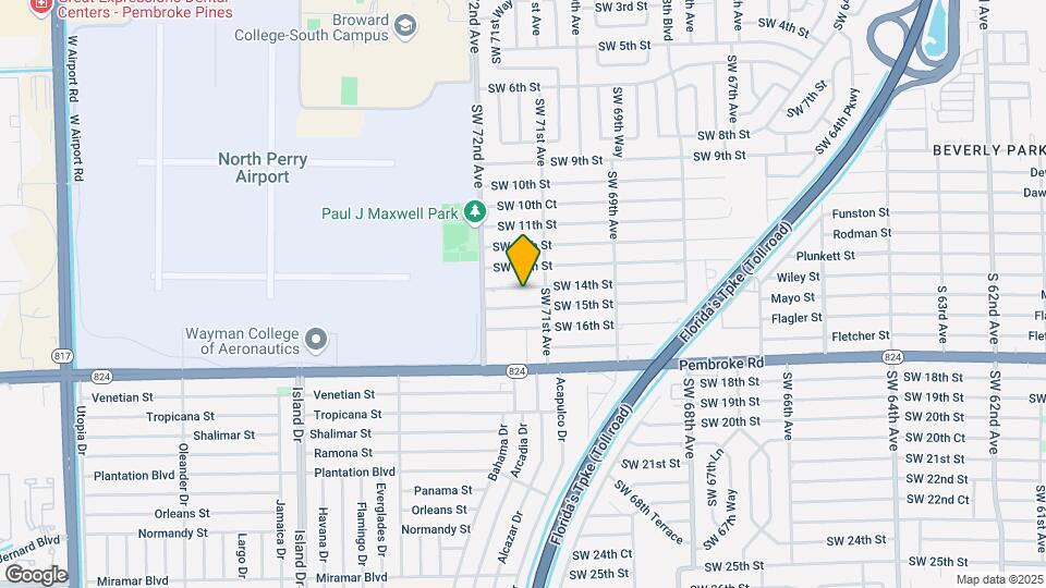 7130 SW 14th St Map and Location Details