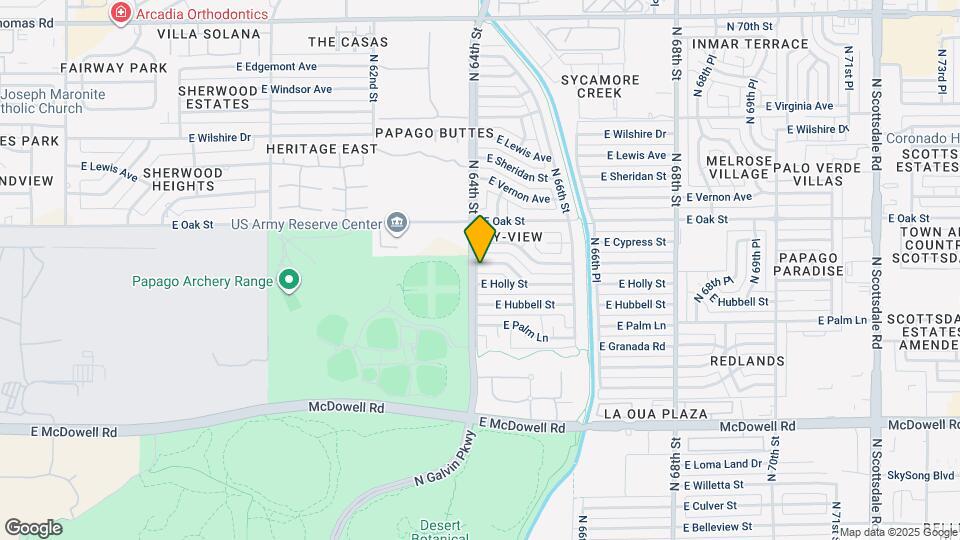 6401 E Parkview Dr Map and Location Details