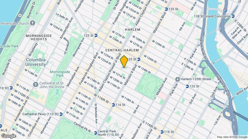 123 W 122nd St Mapa y Detalles de la Ubicación