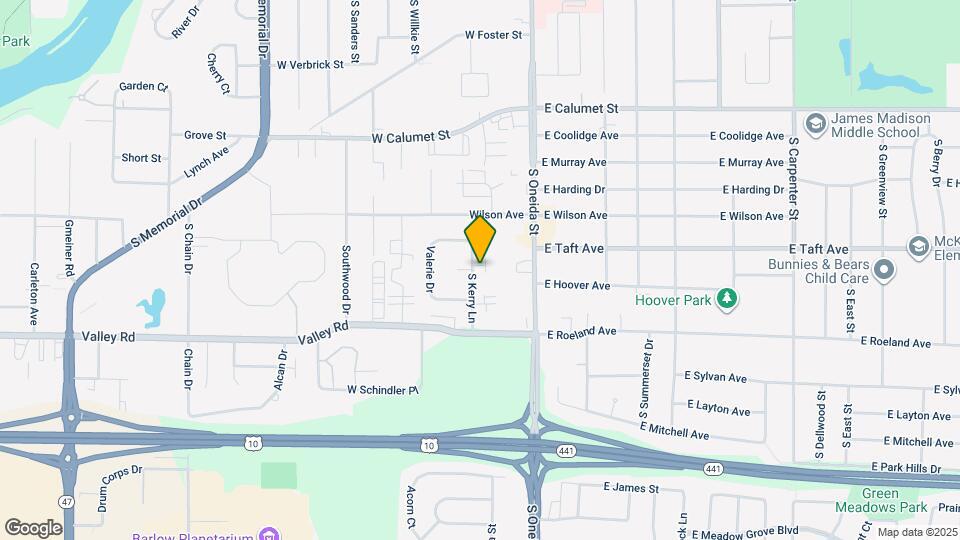 2520 S Kerry Lane Mapa y Detalles de la Ubicación