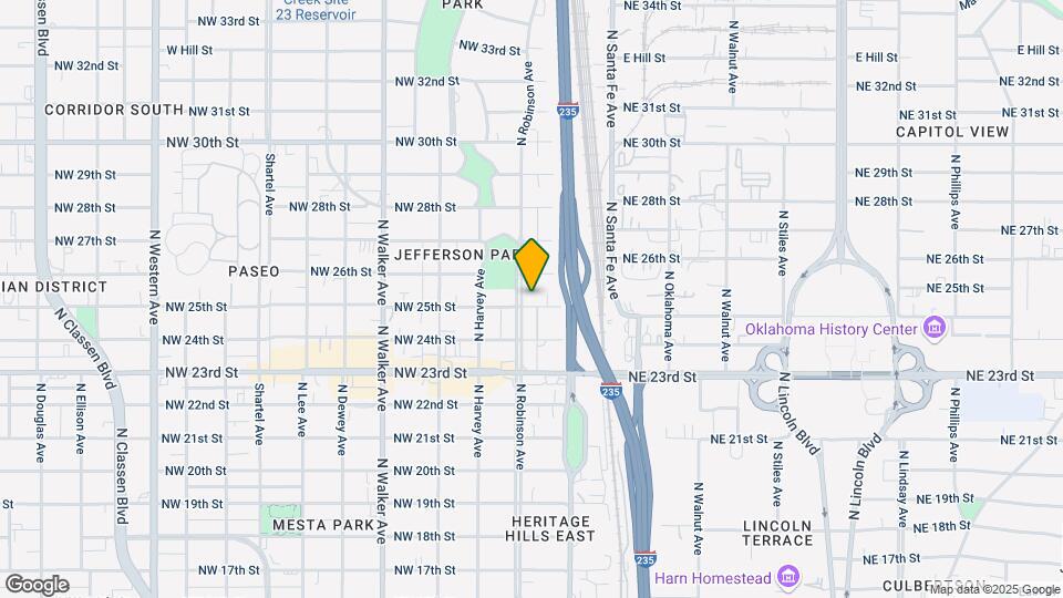 2600 N Robinson Ave Mapa y Detalles de la Ubicación