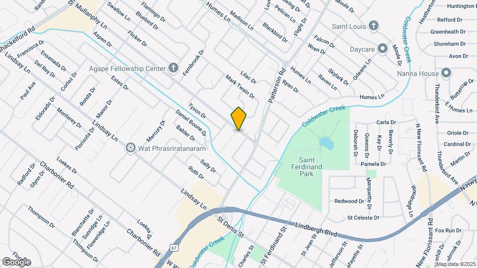610 Mullanphy Ln Map and Location Details