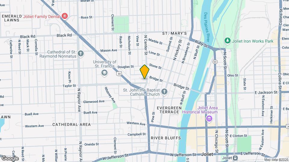 501 N Center St, Unit 2 Map and Location Details