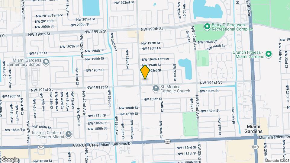 19110 NW 36th Ave Map and Location Details