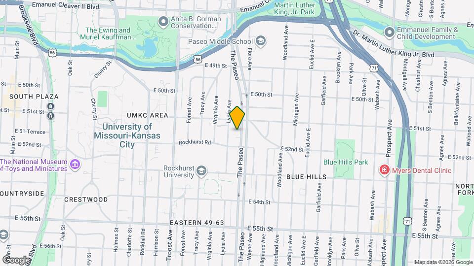 5122 The Paseo Map and Location Details