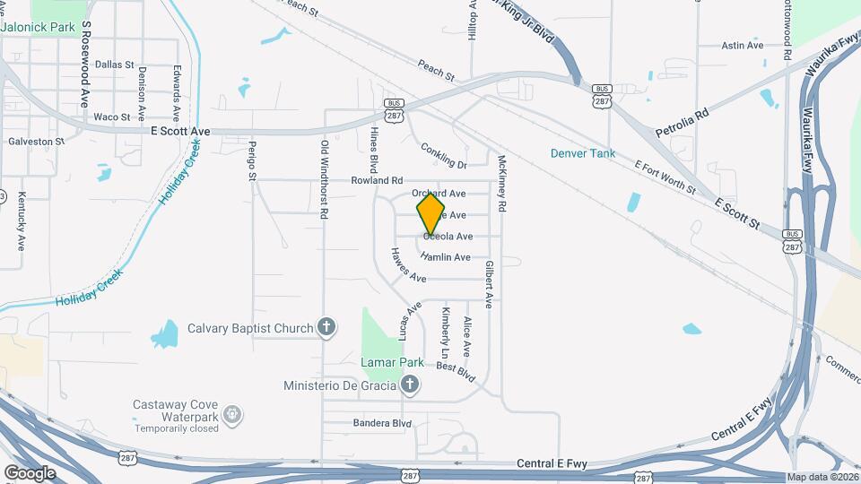 1615 Oceola Ave Map and Location Details