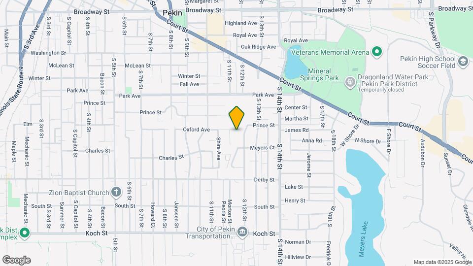 1102 Oxford Ave Map and Location Details