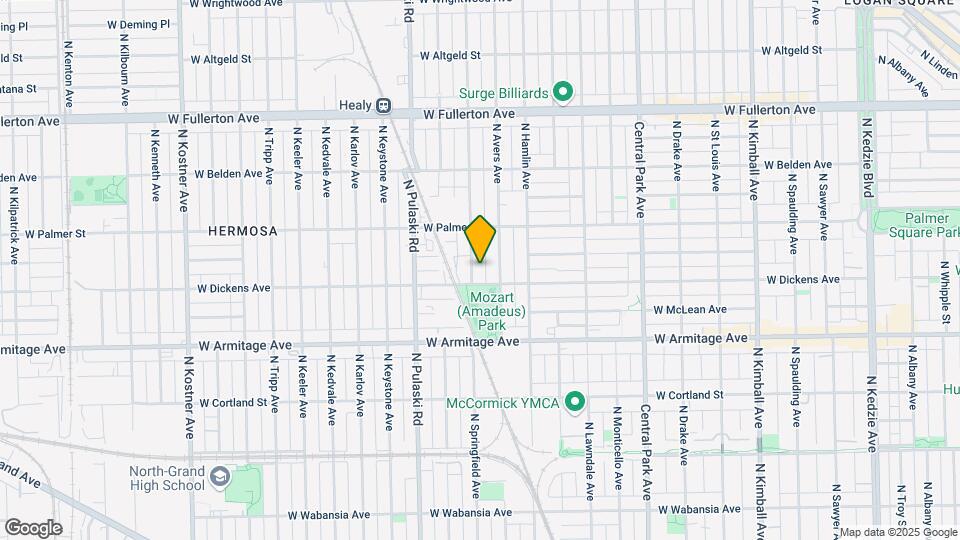 2113 N Springfield Ave, Unit 2 Mapa y Detalles de la Ubicación