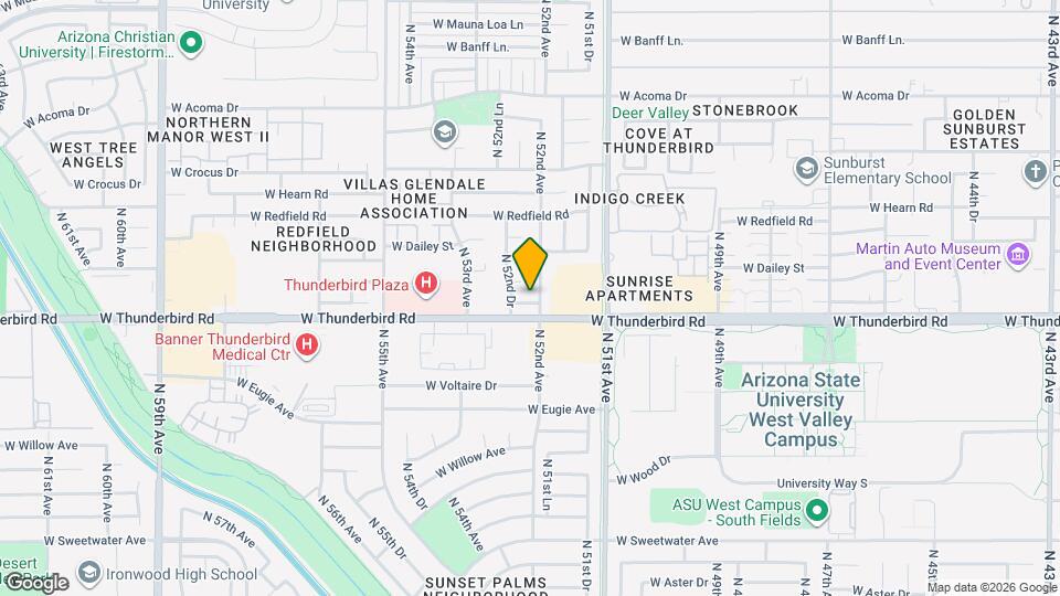 5208 W Calavar Rd Map and Location Details