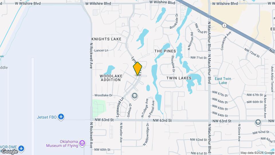 6901 Lyrewood Ln Map and Location Details