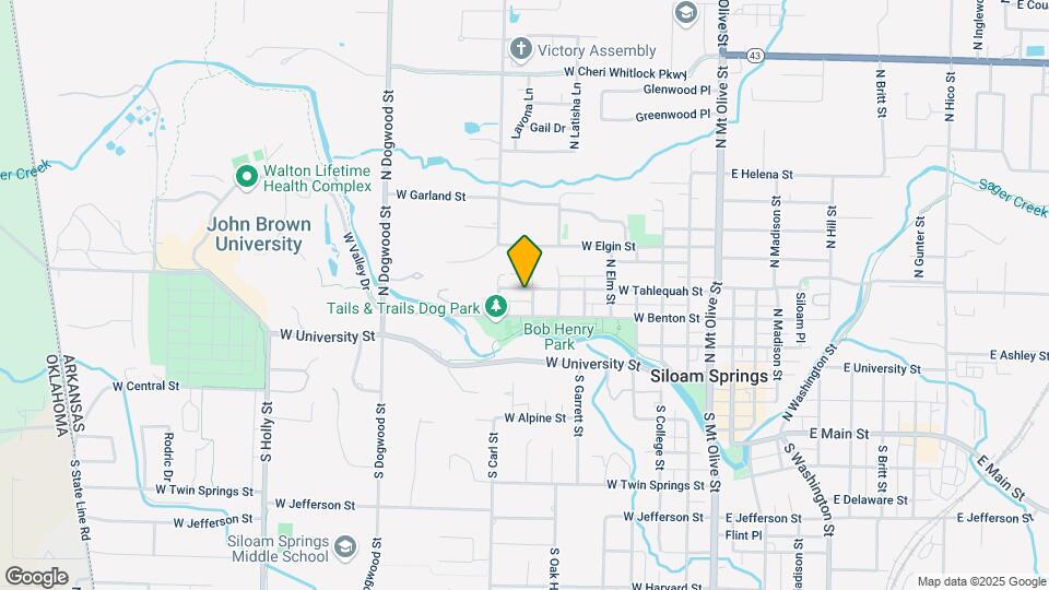 800 W Tahlequah St Map and Location Details