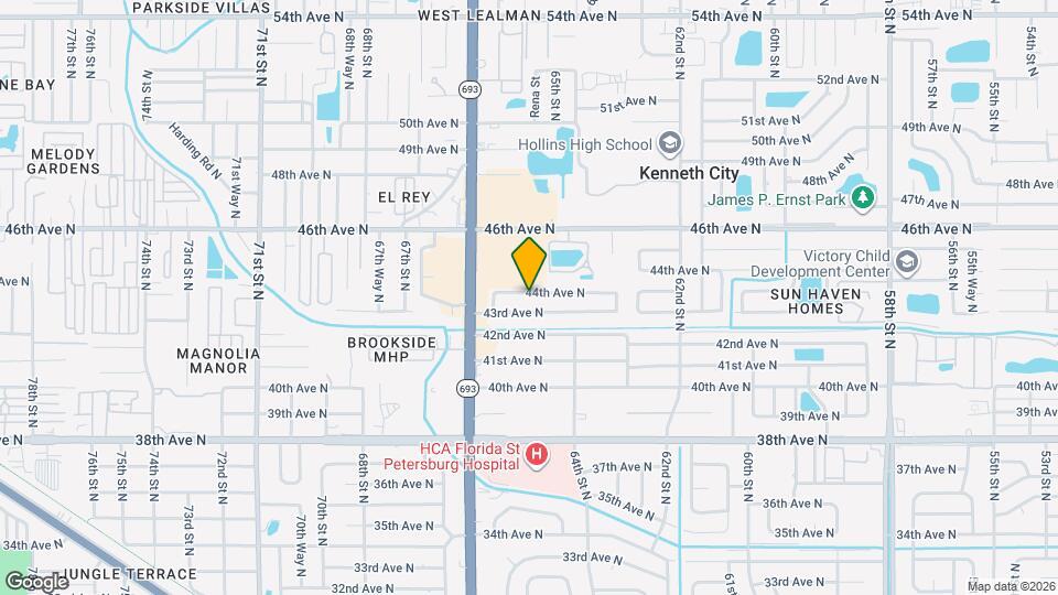 6484 44th Ave N Mapa y Detalles de la Ubicación