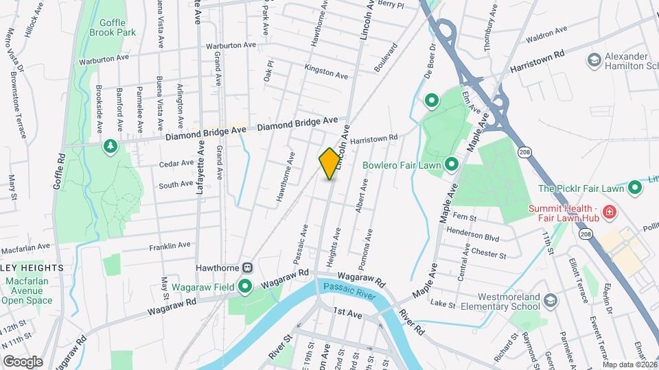 130 Lincoln Ave Map and Location Details