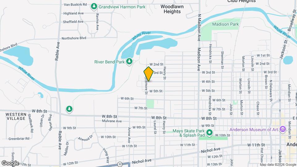 1525 W 4th St Map and Location Details