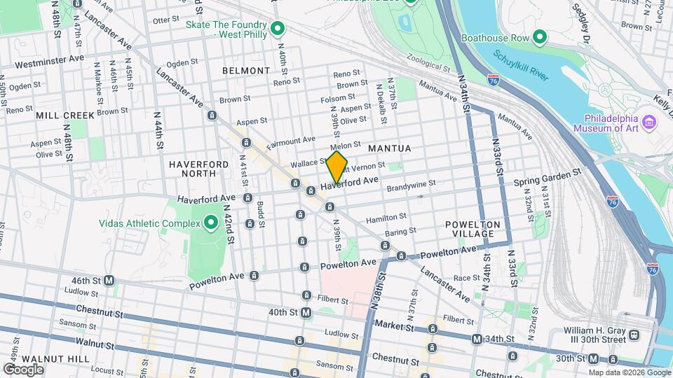 3912 Haverford Ave Map and Location Details