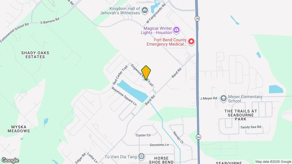 3202 Dogwood Knoll Trail Map and Location Details