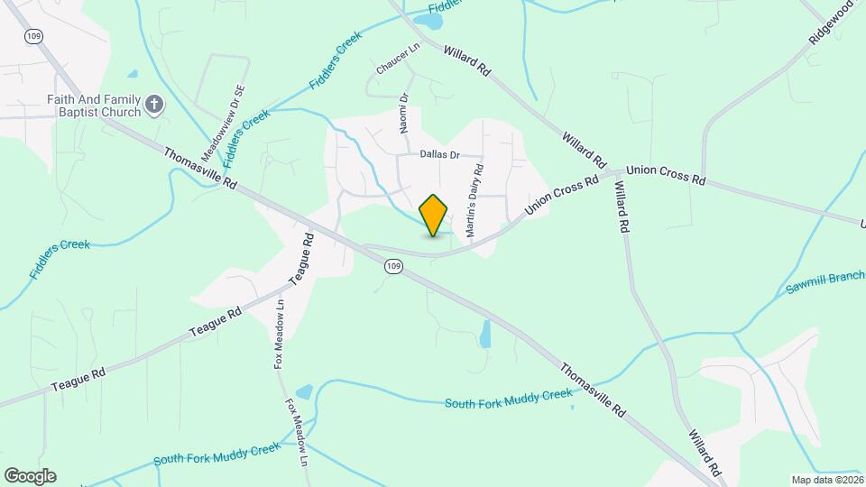 2534 Union Cross Rd Map and Location Details