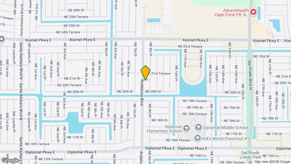 2029 Andalusia Blvd Map and Location Details
