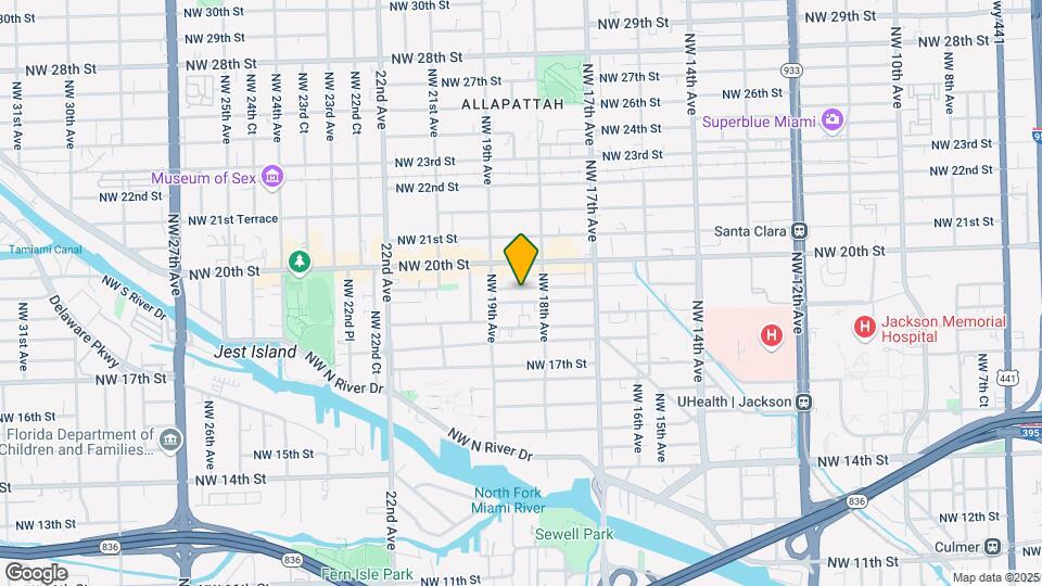 1842 NW 19th Terrace Map and Location Details
