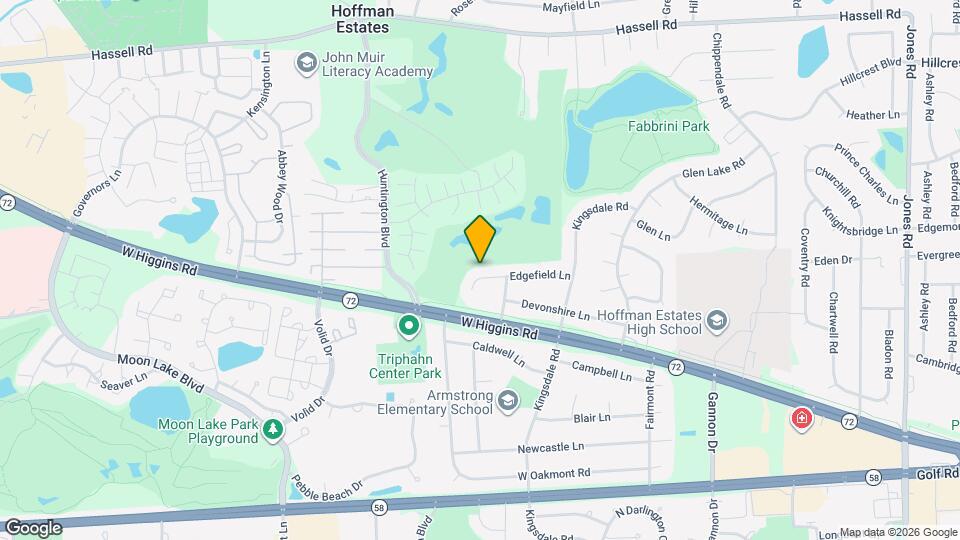 1540 Edgefield Ln Map and Location Details
