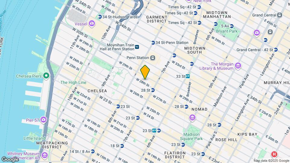 244 W 29th St Map and Location Details