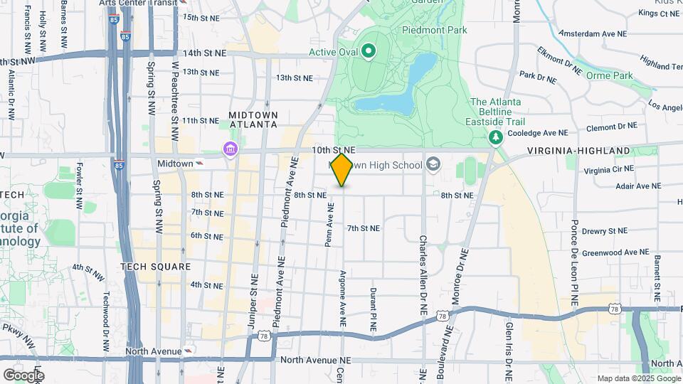 290 8th St NE Map and Location Details