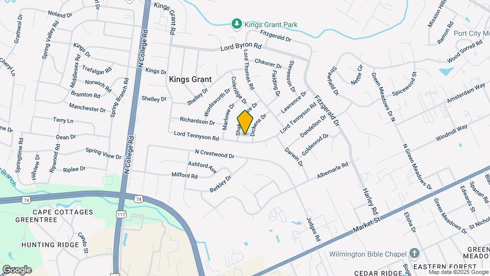 5121 Lord Tennyson Rd Map and Location Details